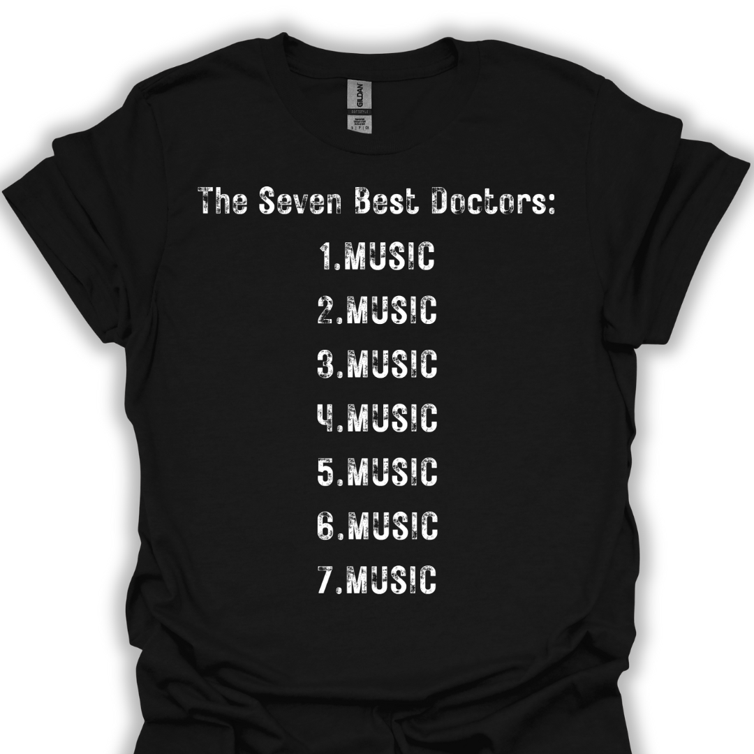 The seven best doctors. Music.