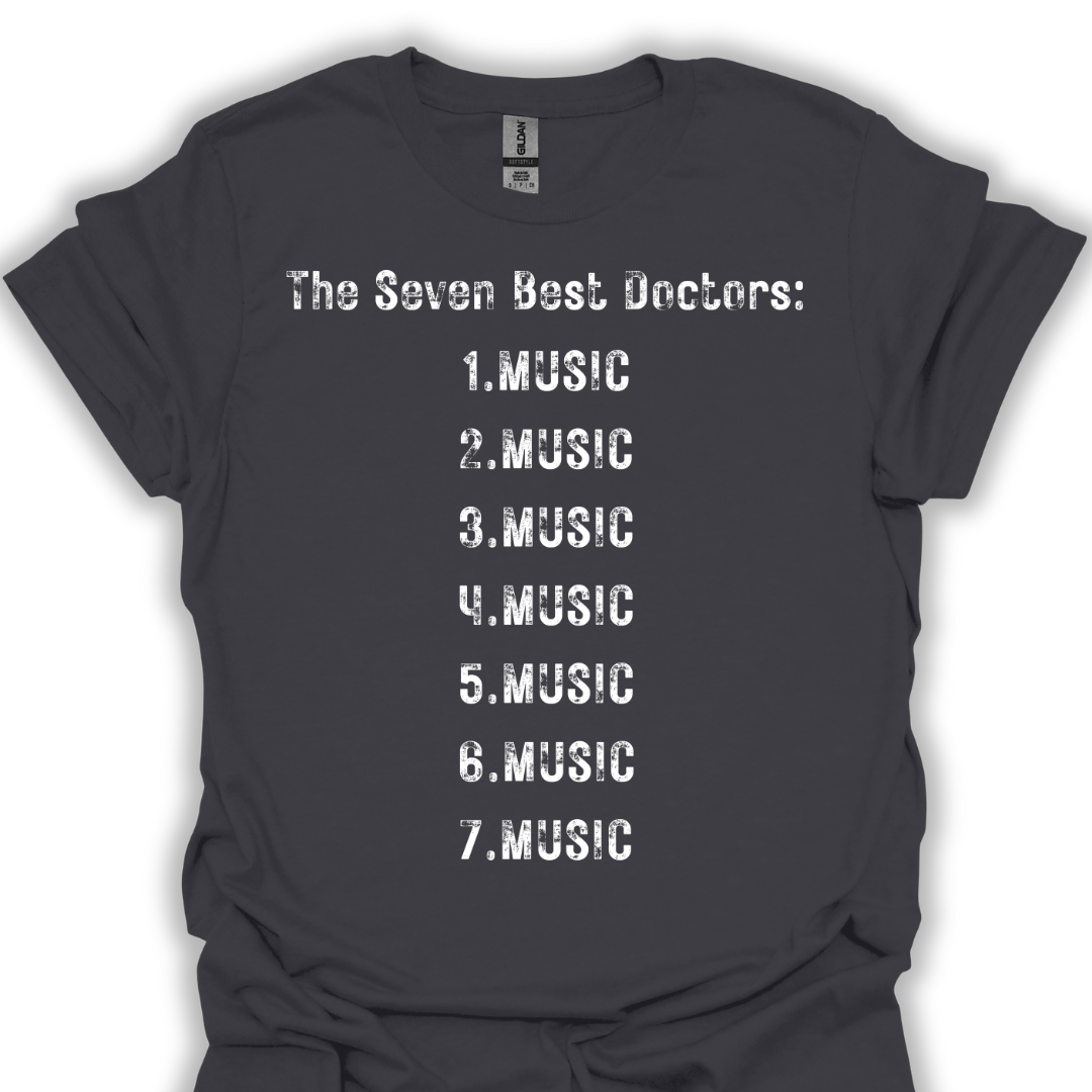 The seven best doctors. Music.