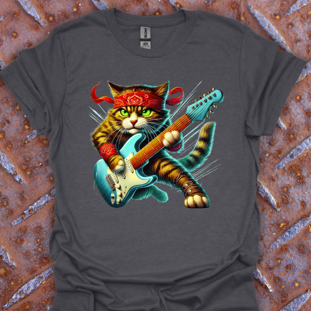 Cat Shredding Guitar