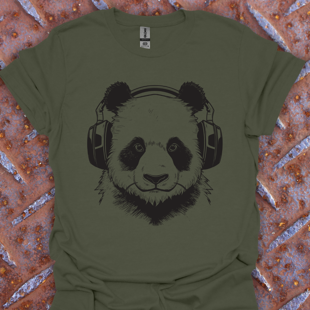 Panda Wearing Headphones