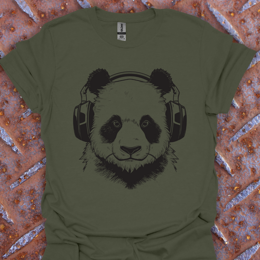 Panda Wearing Headphones