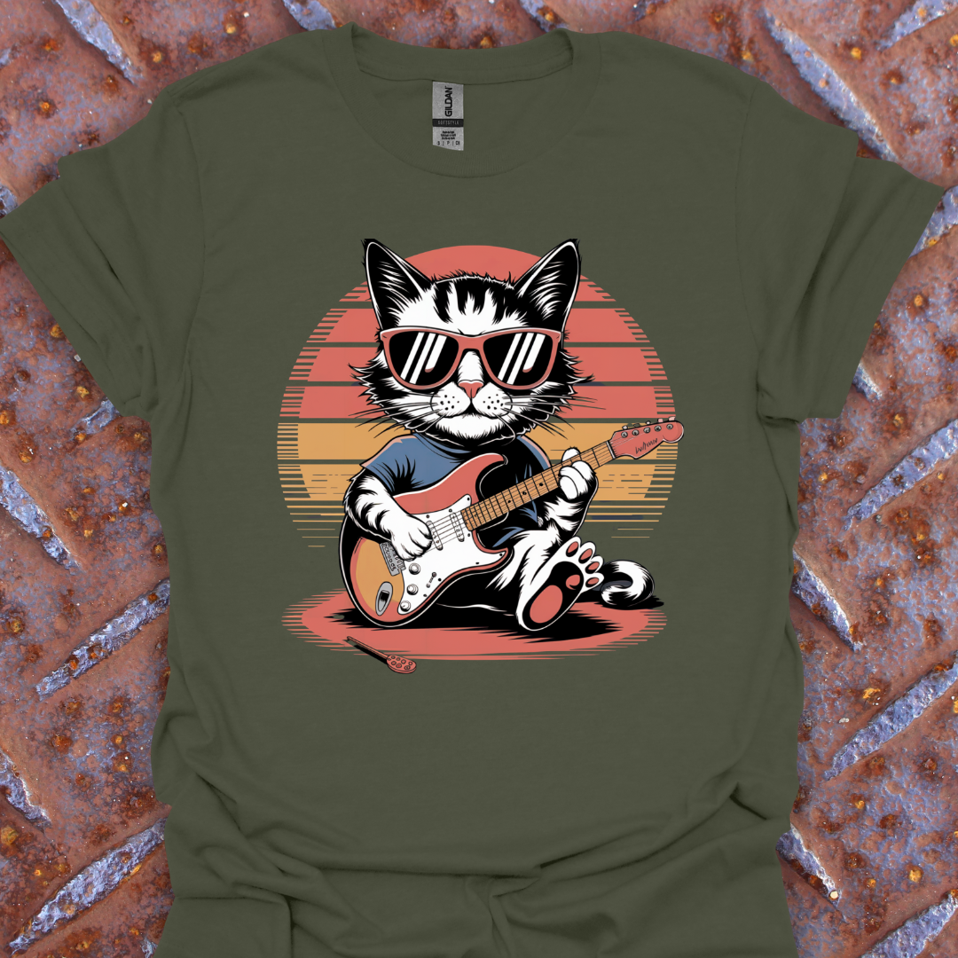 Cool Cat On Guitar