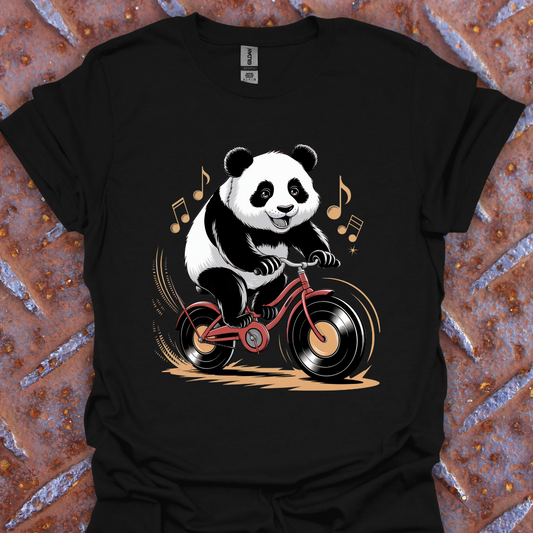 Panda Riding Record Bike