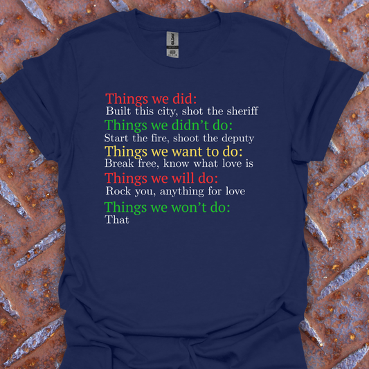 Things We Did. Music. Musician.