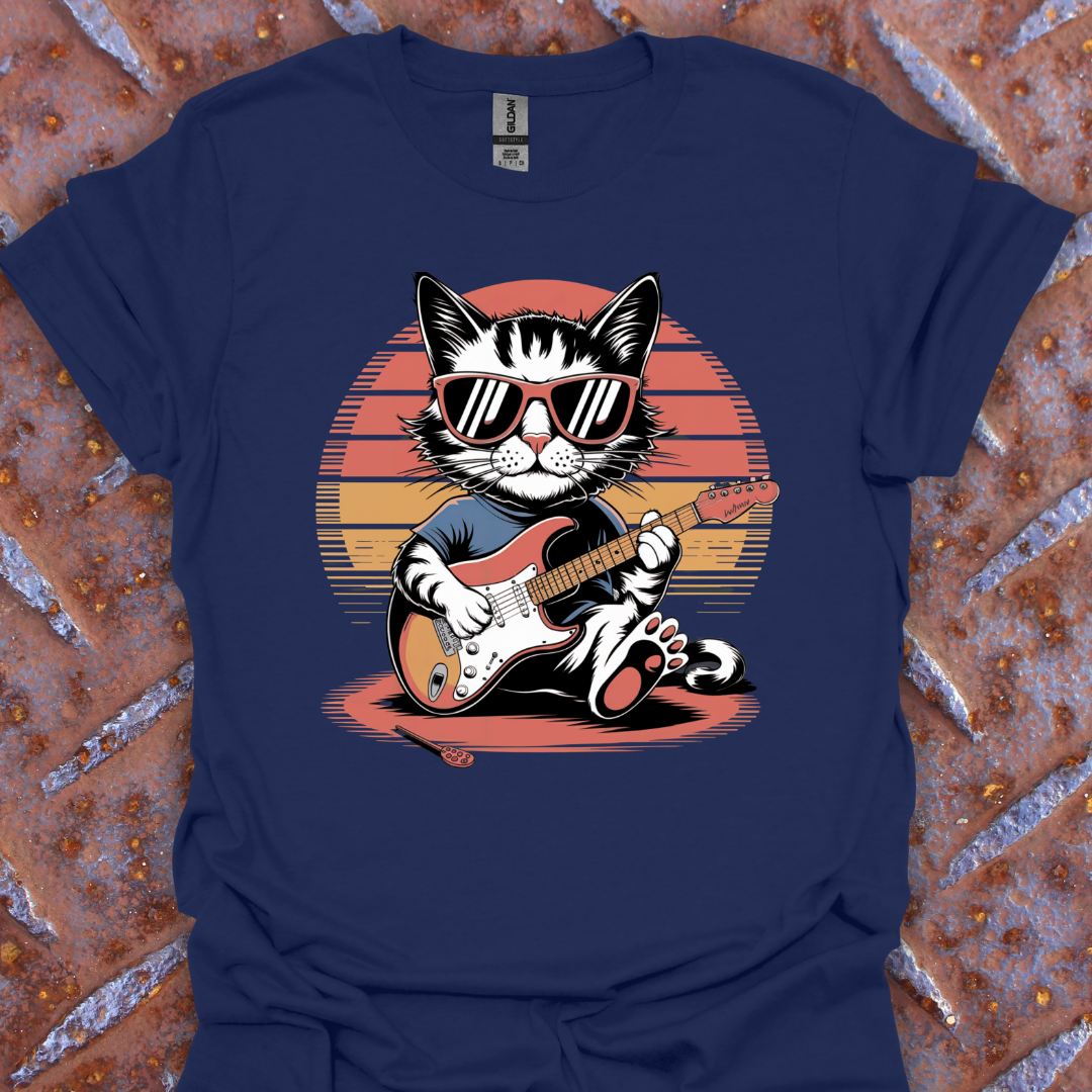 Cool Cat On Guitar