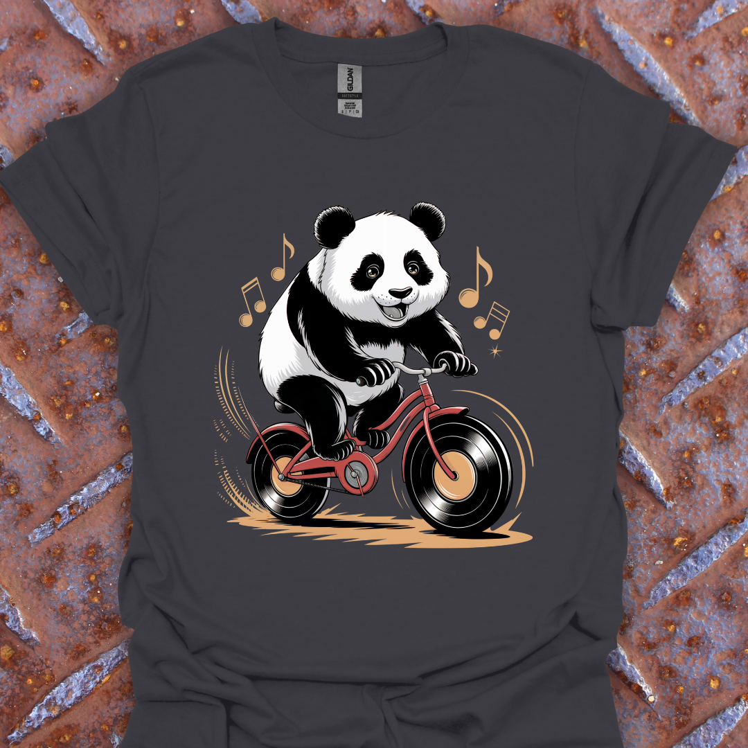 Panda Riding Record Bike