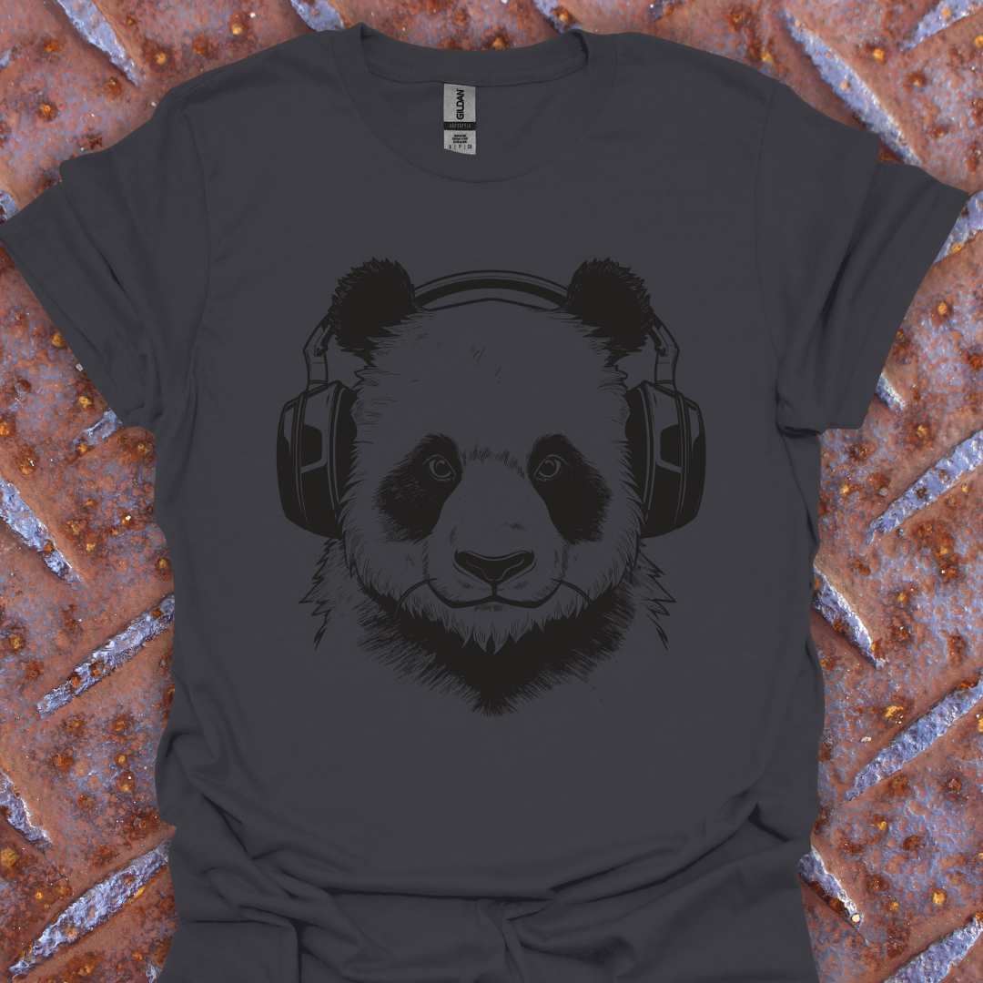 Panda Wearing Headphones
