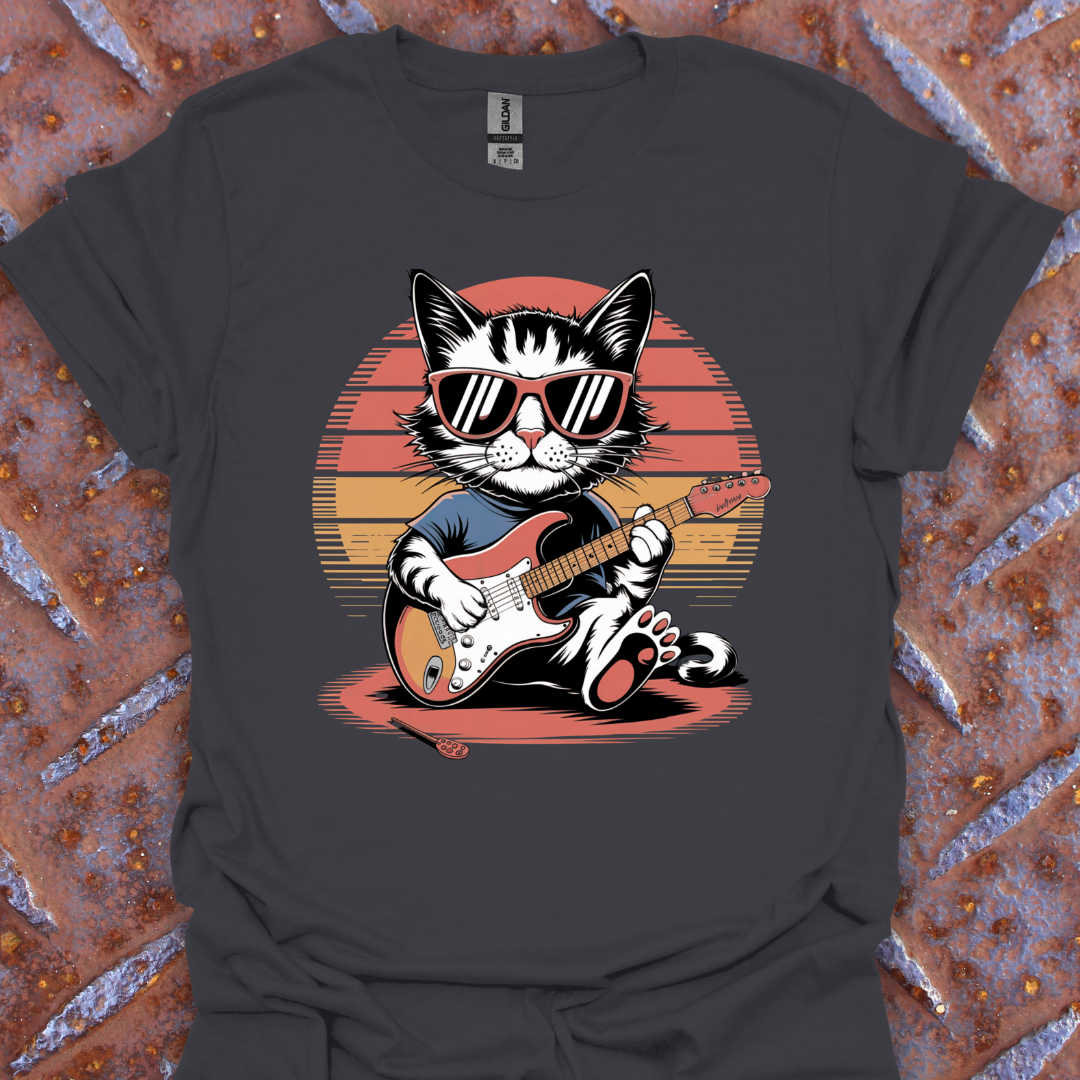 Cool Cat On Guitar