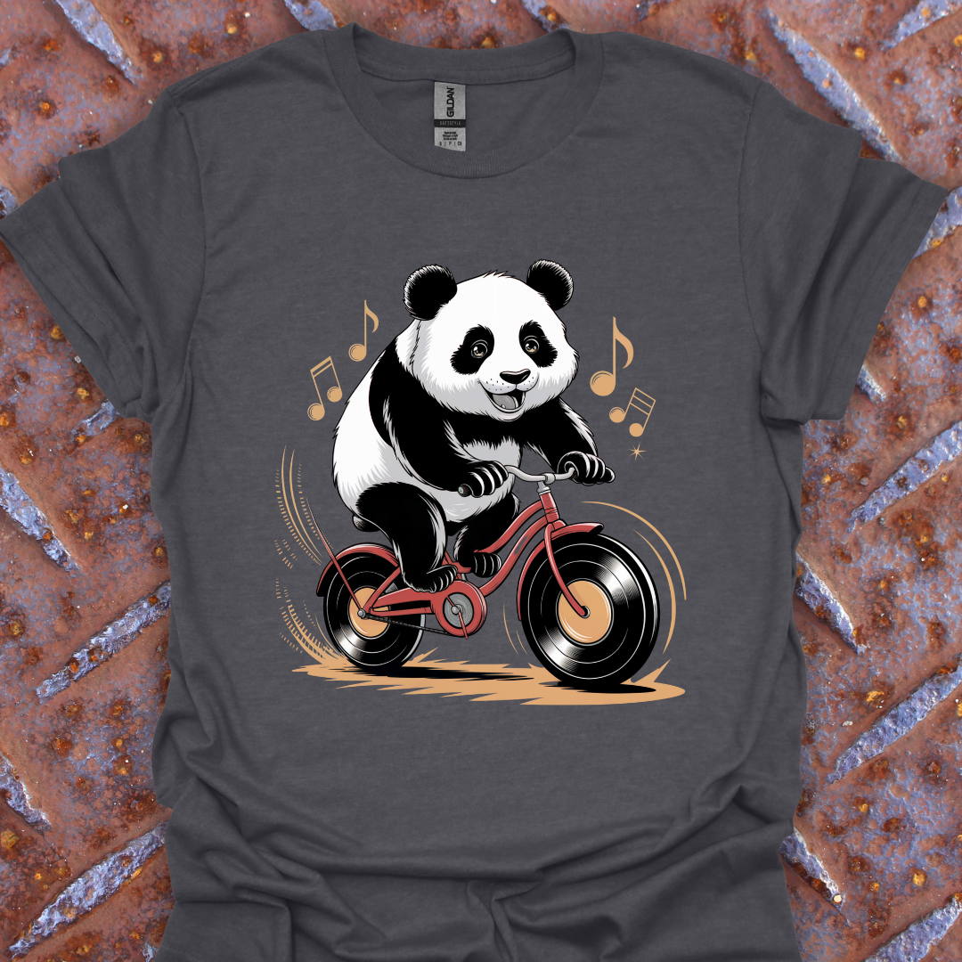 Panda Riding Record Bike