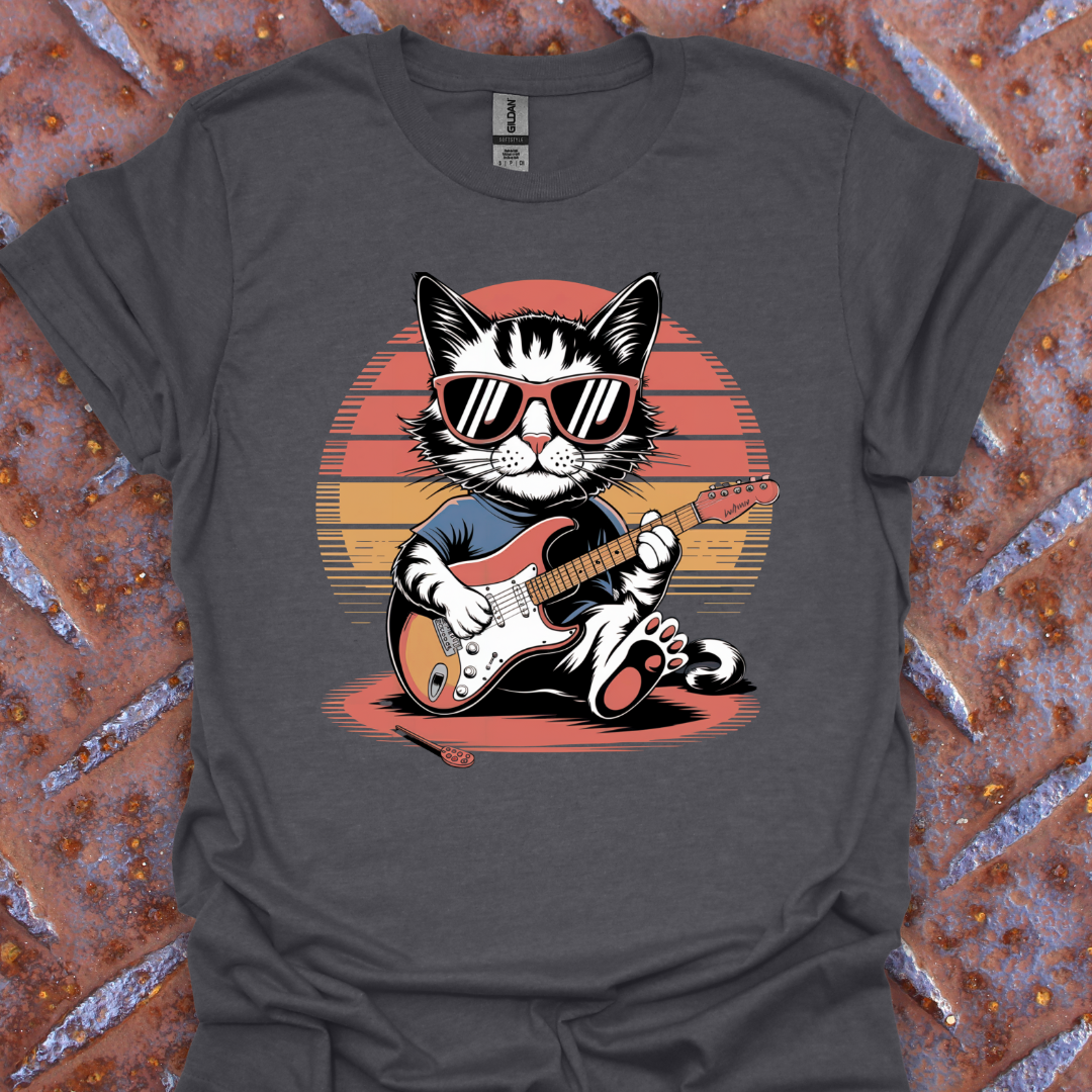 Cool Cat On Guitar