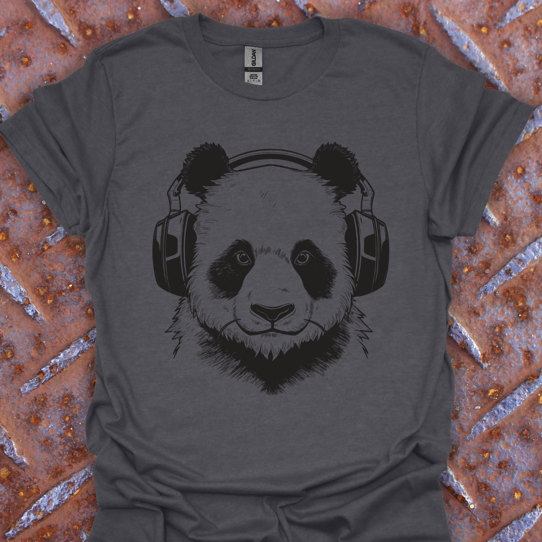 Panda Wearing Headphones