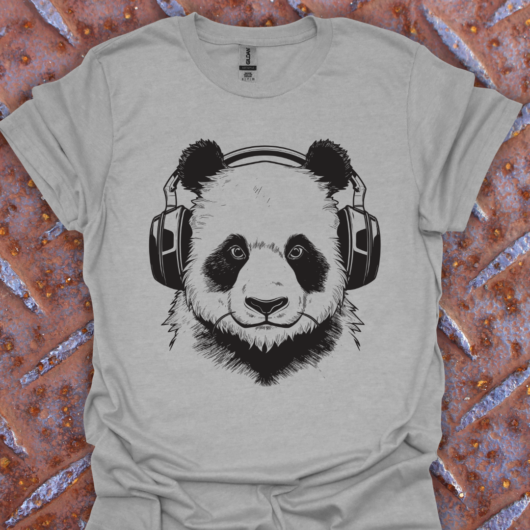 Panda Wearing Headphones